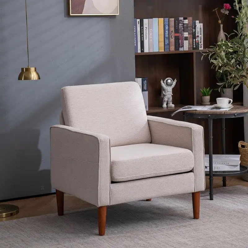 Solid Wood Legs Nuclear Bomb II Single Seat Accent Chair