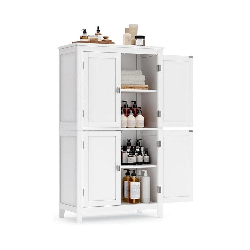 Bathroom Floor Storage Cabinet - 11.8D x 23.6W x 43.3H