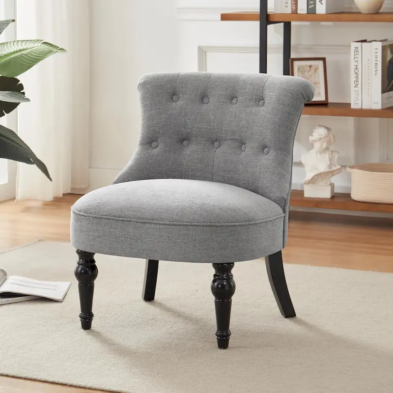 Living Room Armless Accent Comfy Chair