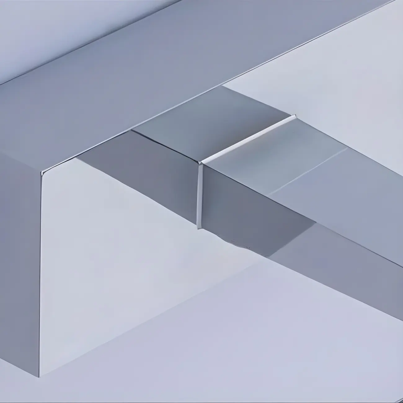 Modern Geometric Linear Vanity Light with Integrated LED