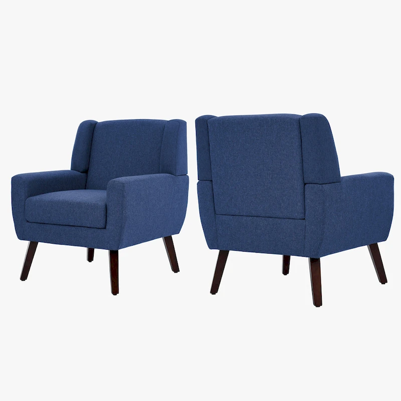 Modern Armchair Upholstered Accent Chair Set of 2