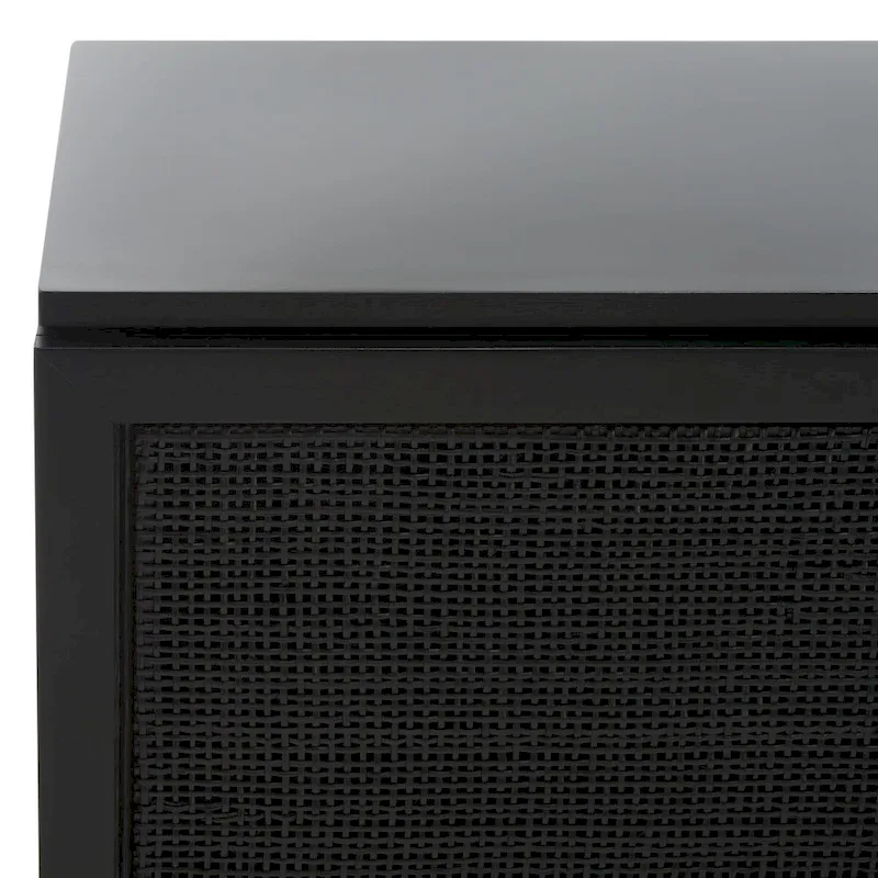 SAFAVIEH Cristen 1 Shelf Rattan Media Stand - 54 W x 15 D x 22 H - 54Wx15Dx22H