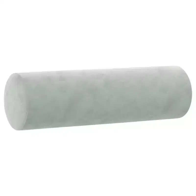 vidaXL 3-Seater Sofa with Throw Pillows Light Gray 70.9 Velvet