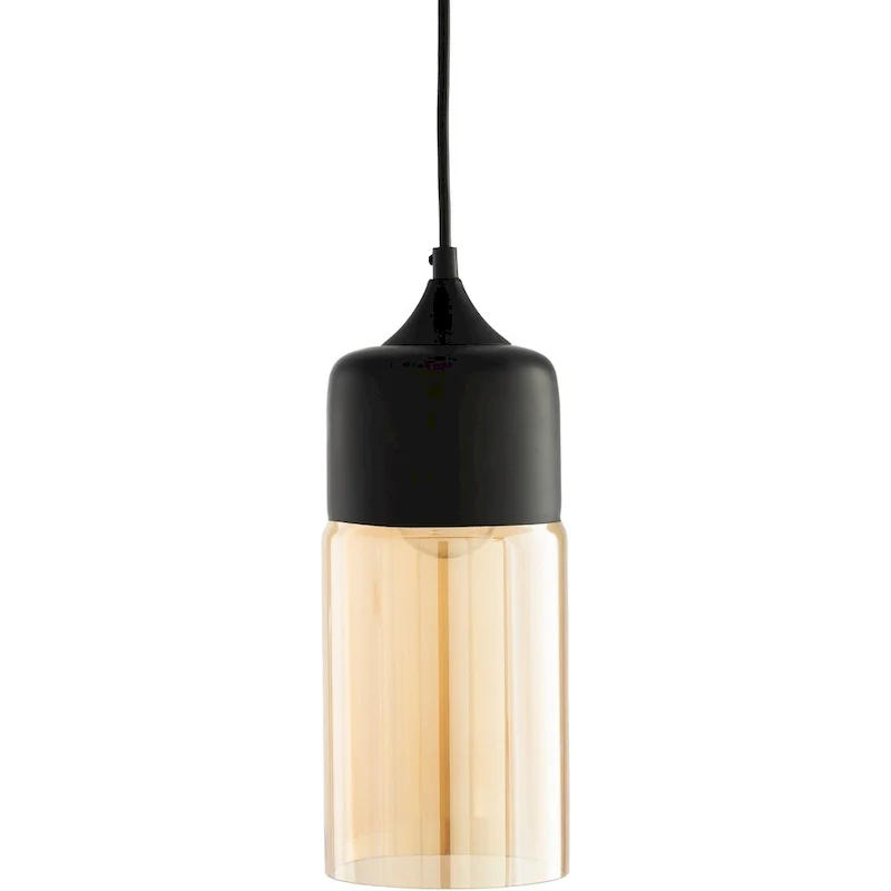Artistic Weavers Dakota Modern Black Cylinder 1-Light Pendant