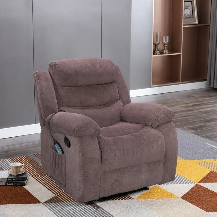 Soft Recliner Chair with Massage and Heat Function