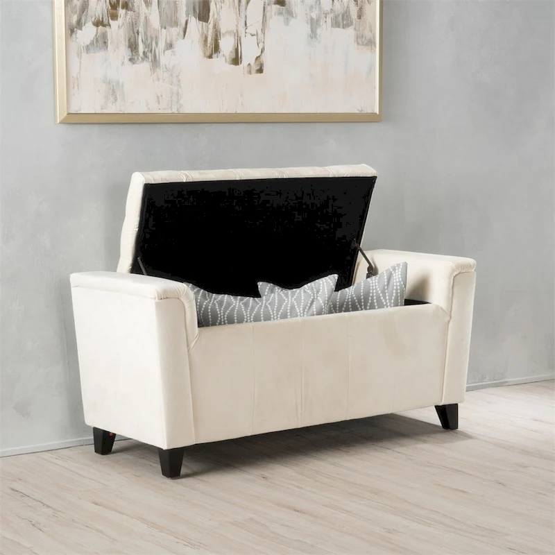 Alden Armed Storage Bench
