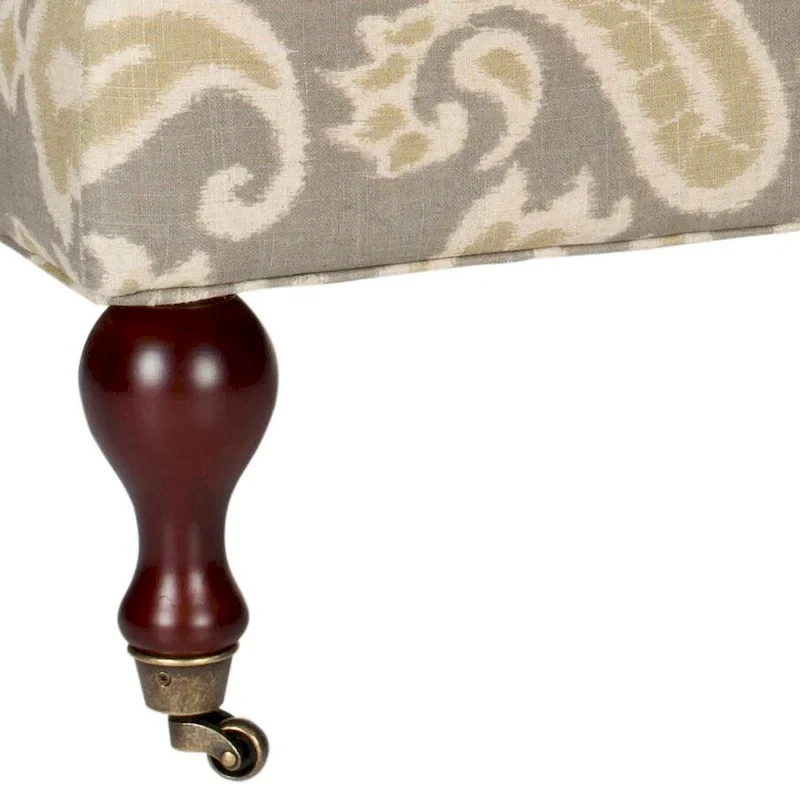 Pillowtop Grey/ Sage Bench - 0 - 52 W x 21 D x 19 H