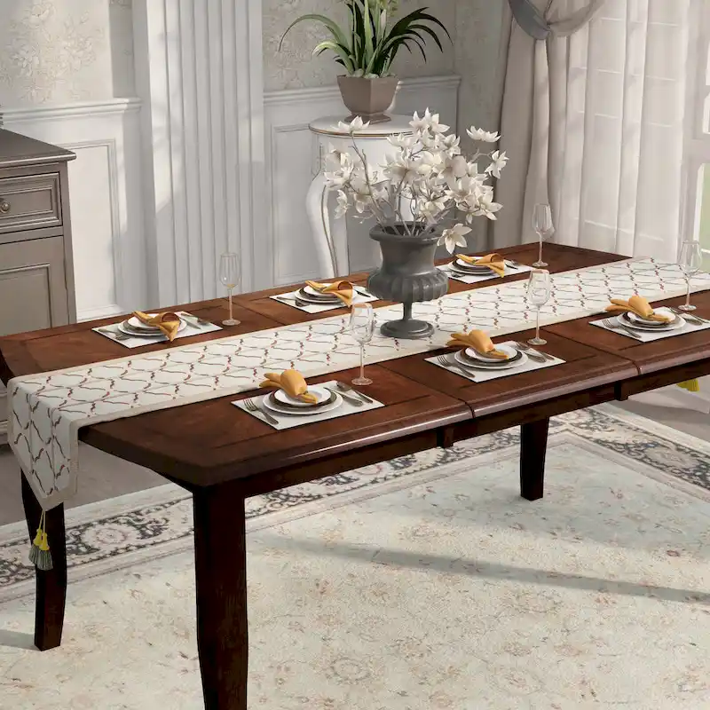 Furniture of America Zita Espresso 72-inch Wood Expandable Dining Table