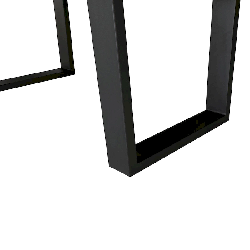 Ditmars Dark Brown Finish 84  Live Edge Dining Table by iNSPIRE Q Modern