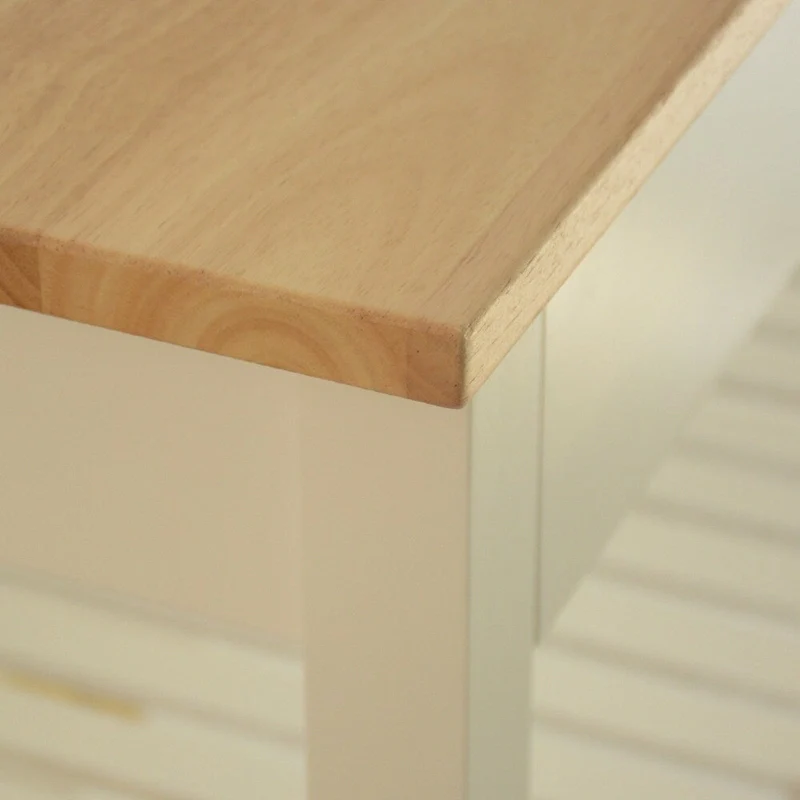 MDF Kitchen Cart with Two Lockable Wheels