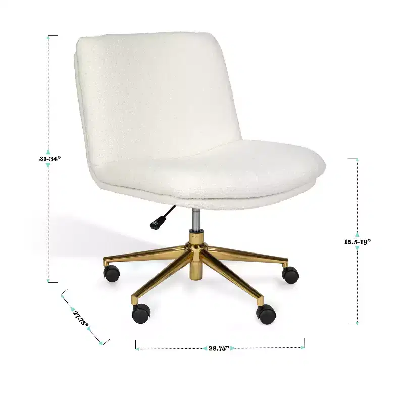 Martha Stewart Eloise Upholstered Office Chair