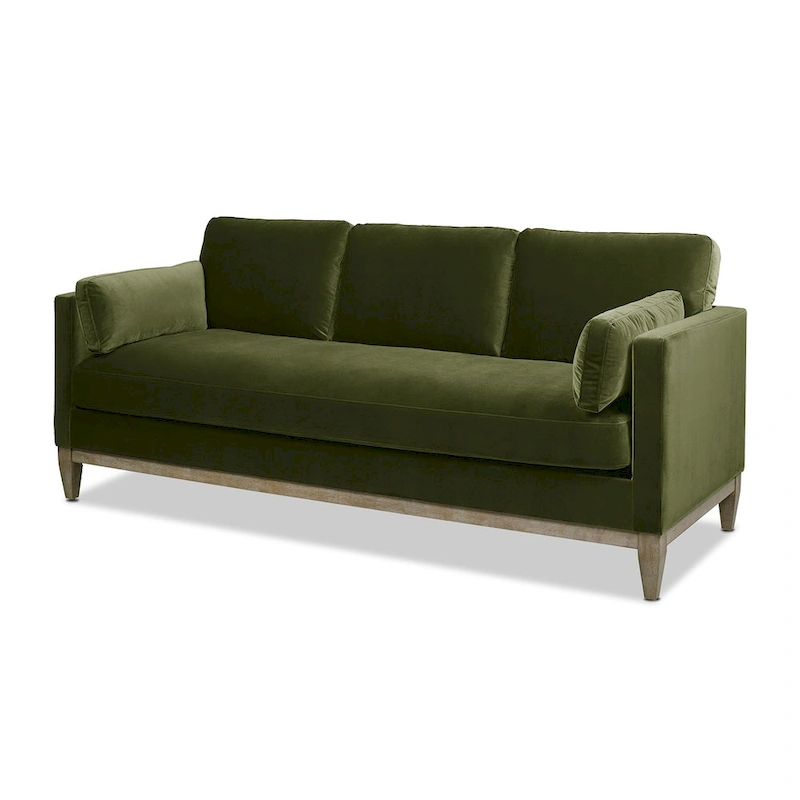 Knox 84 Modern Farmhouse Velvet Track Arm Sofa