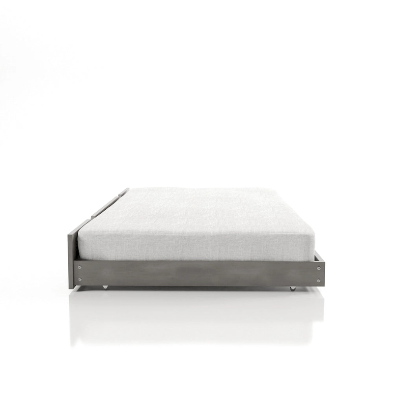 Hily Transitional Grey Twin Solid Wood Trundle by Furniture of America