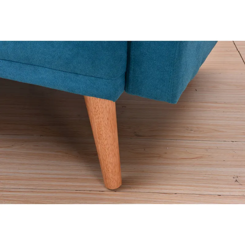 Velvet Wingback Push Back Recliner Chair