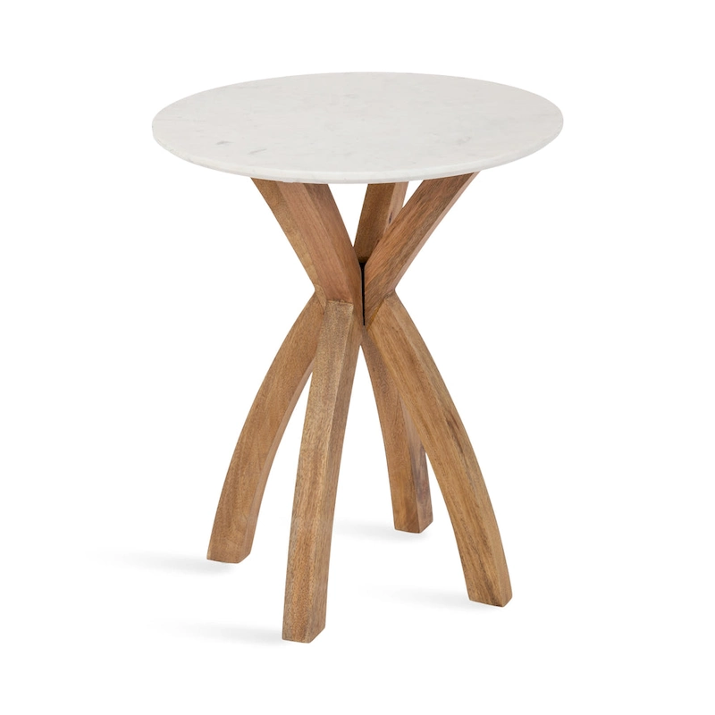 Kate and Laurel Soleyn Round Wood Side Table