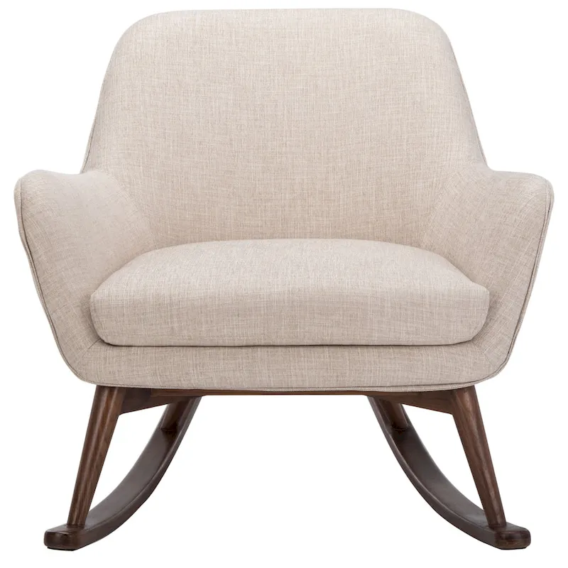 SAFAVIEH Couture Breeda Mid-Century Rocking Chair - 32Wx37Dx32H