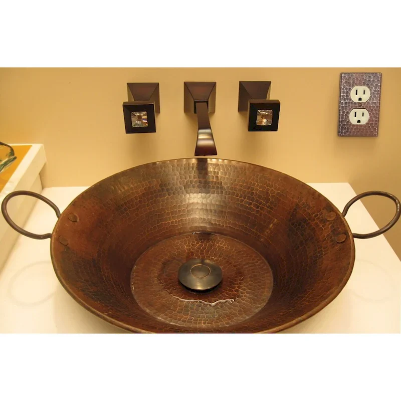 Premier Copper Products Copper Switchplate Single Duplex, 2 Hole Outlet Cover - Quantity 2 (SO2_PKG2) - Brown