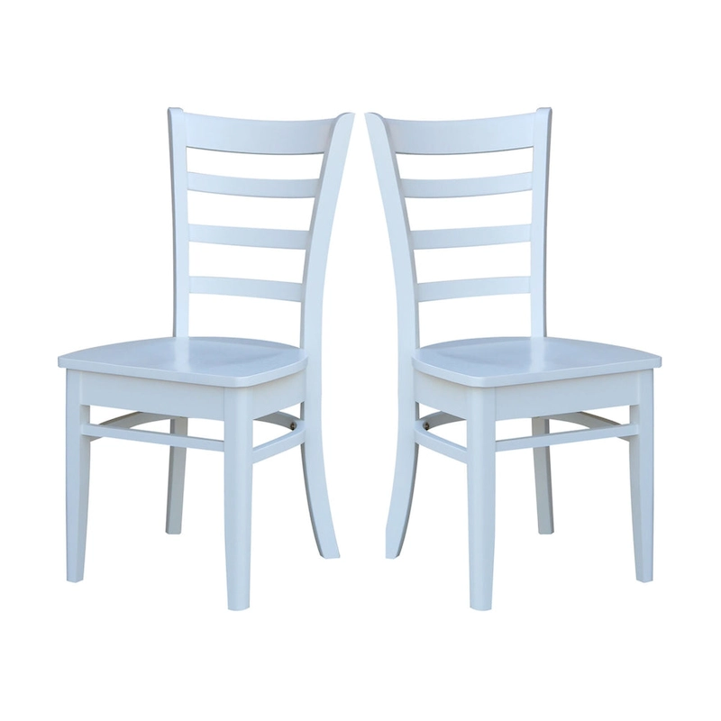 International Concepts Set of Two Emily Side Chairs