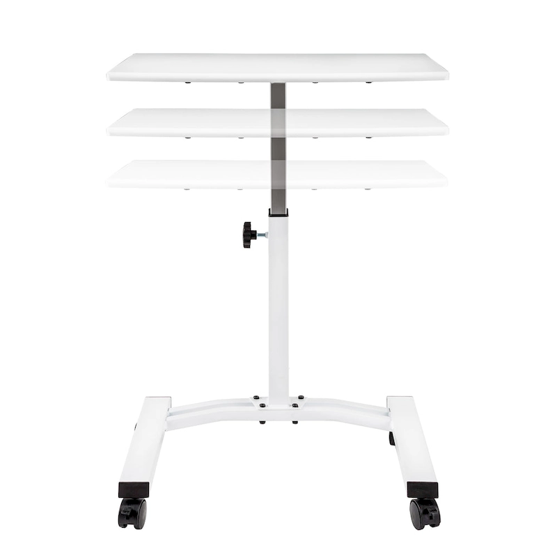 airLIFT Mobile Height Adjustable Solid-Top Laptop Desk Cart