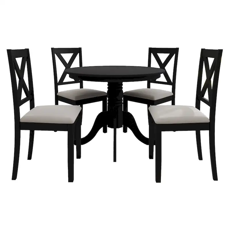 CraftPorch Rustic 5-piece Wooden Dining Set
