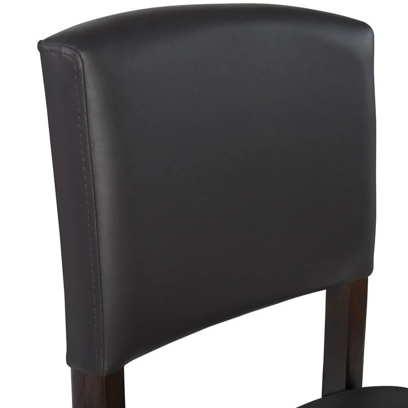 Linon Falesti Faux Leather 24.17-inch Espresso Counter Stool