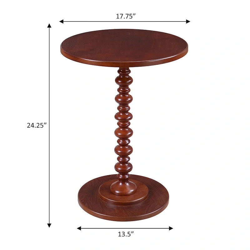 Convenience Concepts Palm Beach Round Spindle Table