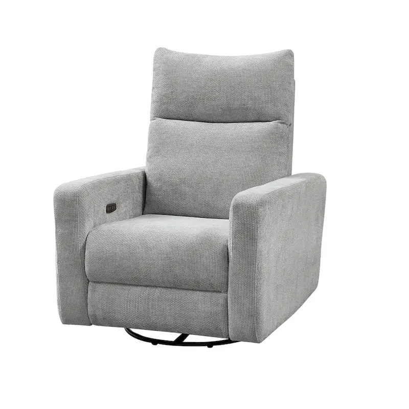 33.5W Power Swivel Glider Recliner with USB Charger