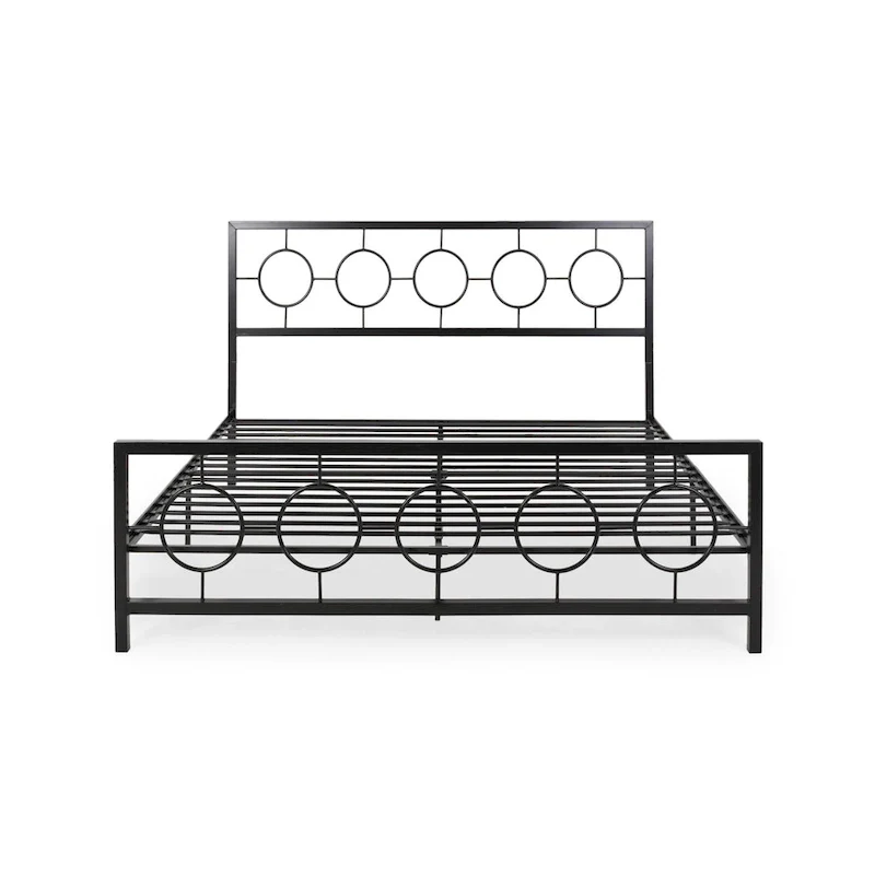 Francoise Modern Iron King Bed Frame by Christopher Knight Home