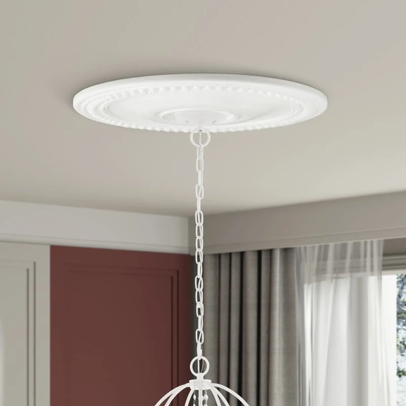 Livex Lighting Wingate White Ceiling Medallion, 82073, 82075, 82076, 82077