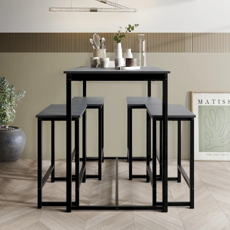 CraftPorch Elegant 5-piece Metal Dining Set