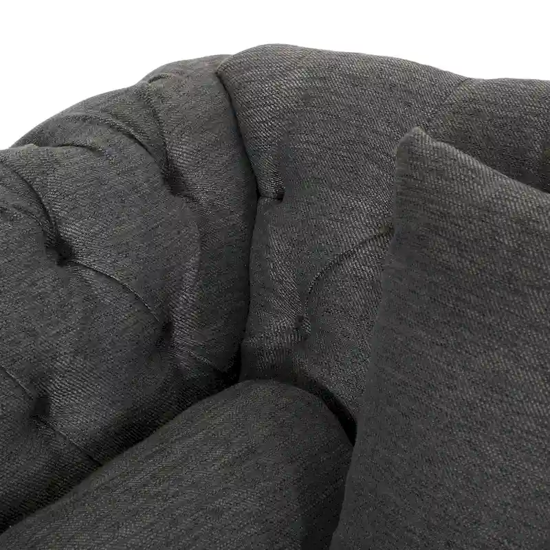 Wellston Tufted Double Chaise Lounge by Christopher Knight Home - 62.50 L x 58.50 W x 34.00 H