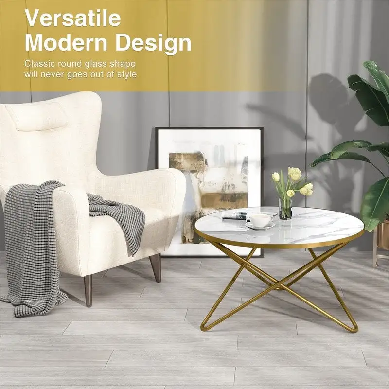 Round Coffee Table - 31.5 D x 31.5 W x 18 H