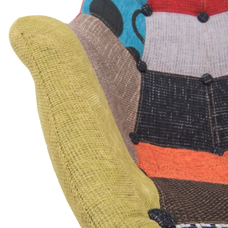 Polyester Upholstered Rocking Nursing Chair - Modern Accent Armchair for Home, Living Room, Bedroom