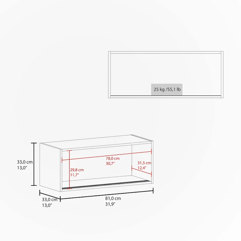 Floating Cabinet with Sliding Door
