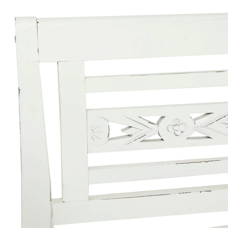 Wood Bench - White - 22Wx40Lx36H