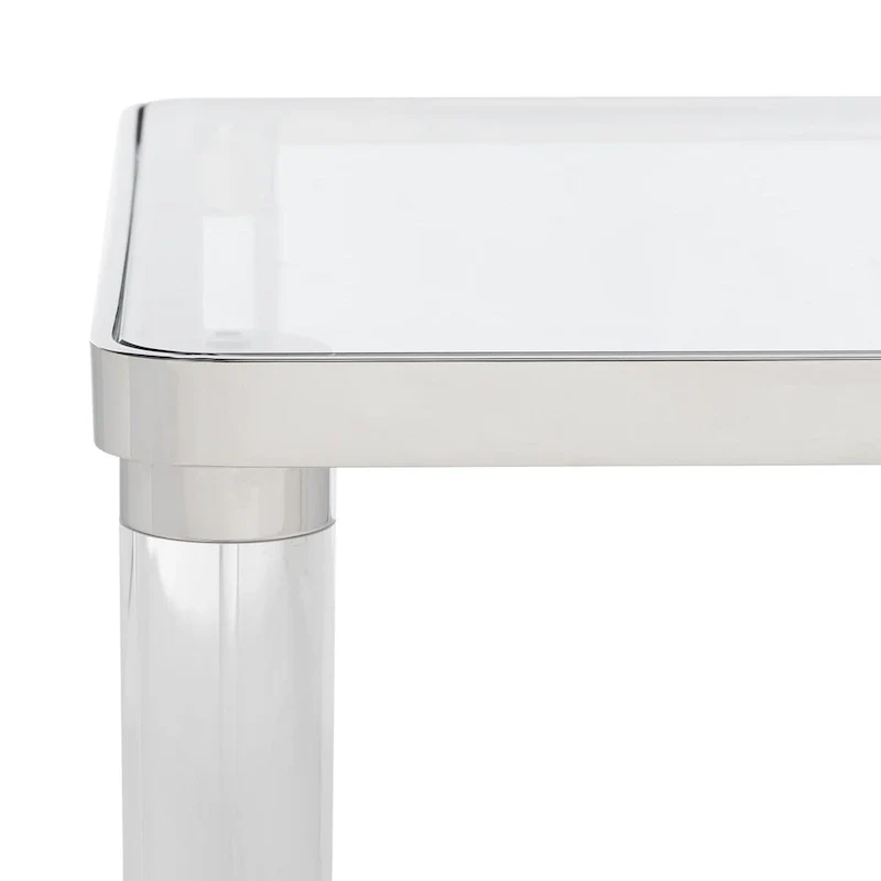 Acrylic Accent Table - 20 In W x 20 In D x 24 In H
