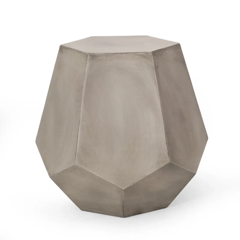 Felix Lightweight Concrete Side Table by Christopher Knight Home