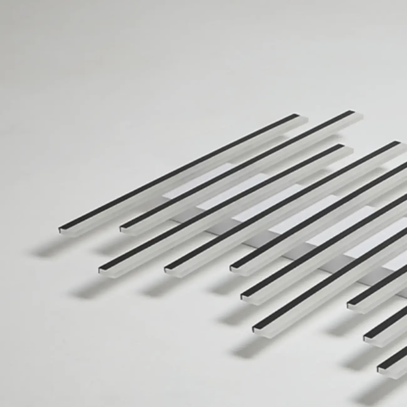 Geometric LED Semi Flush Ceiling Light with Acrylic Shade