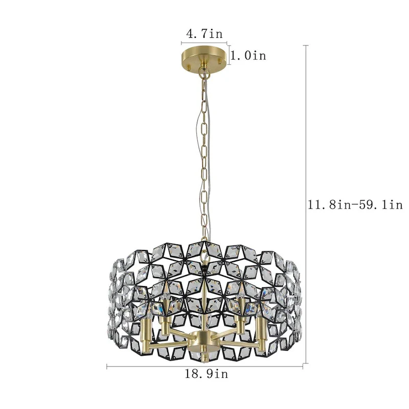 Modern crystal fashion chandelier