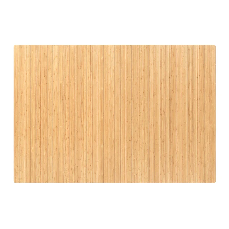 Bamboo Rectangular Chair Mat (72 x 48 Inches)