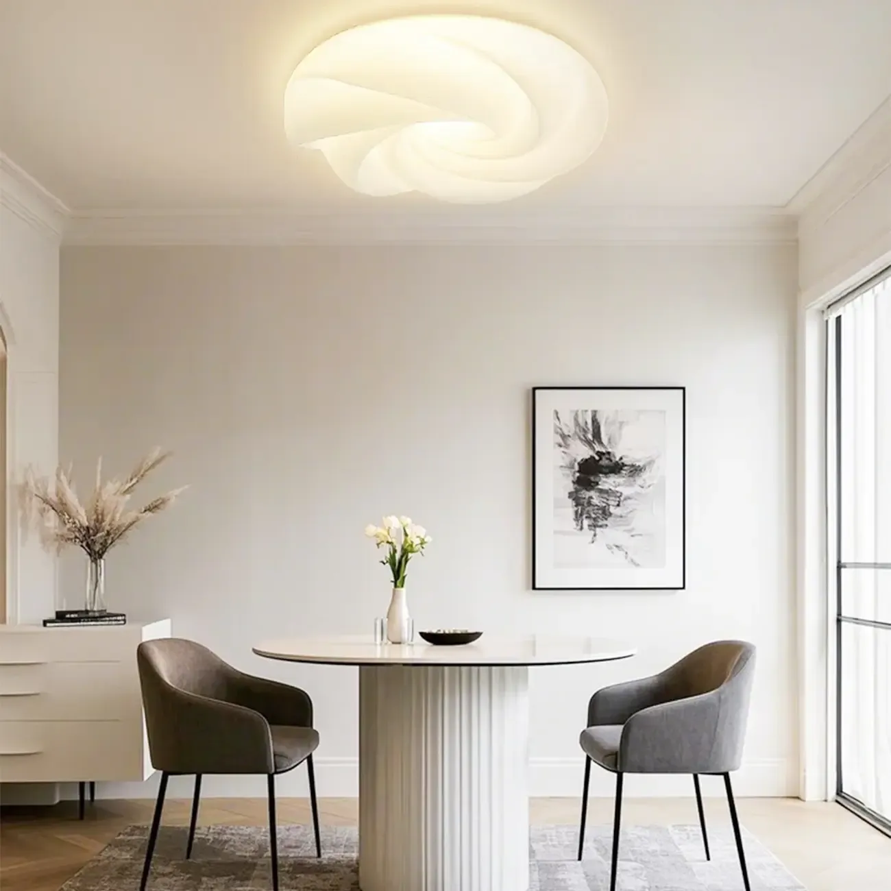 Elegant LED Flush Mount Ceiling Light for Bedroom Decor