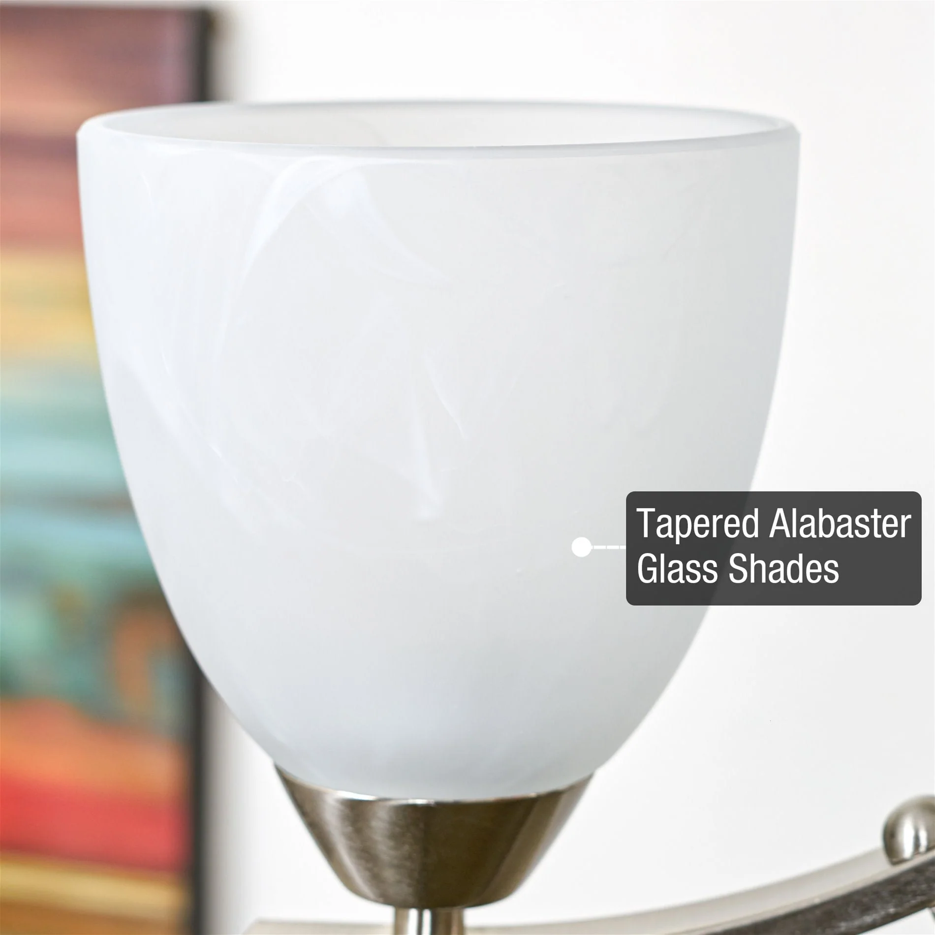 Weston 5 Alabaster Glass Shades / Replacement Glass, 3-Pack