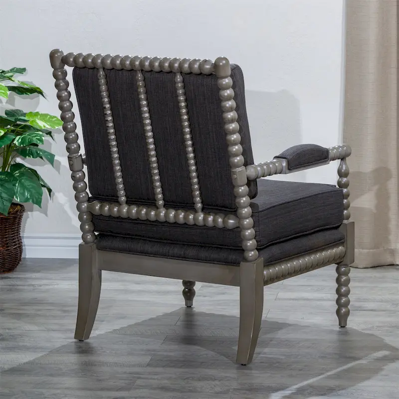 Spindle Fabric Arm Chair