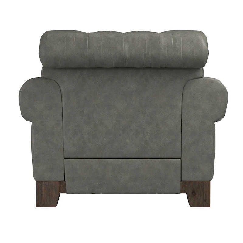 Greenwich Tufted Scroll Arm Nailhead Chesterfield Chair by iNSPIRE Q Artisan