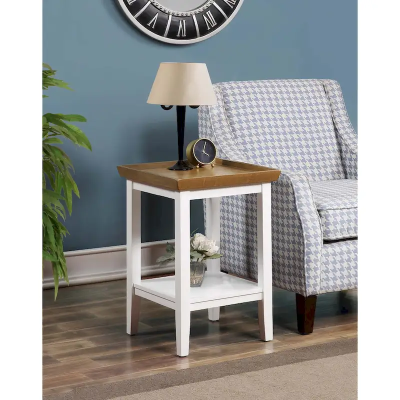 Convenience Concepts Ledgewood End Table with Shelf