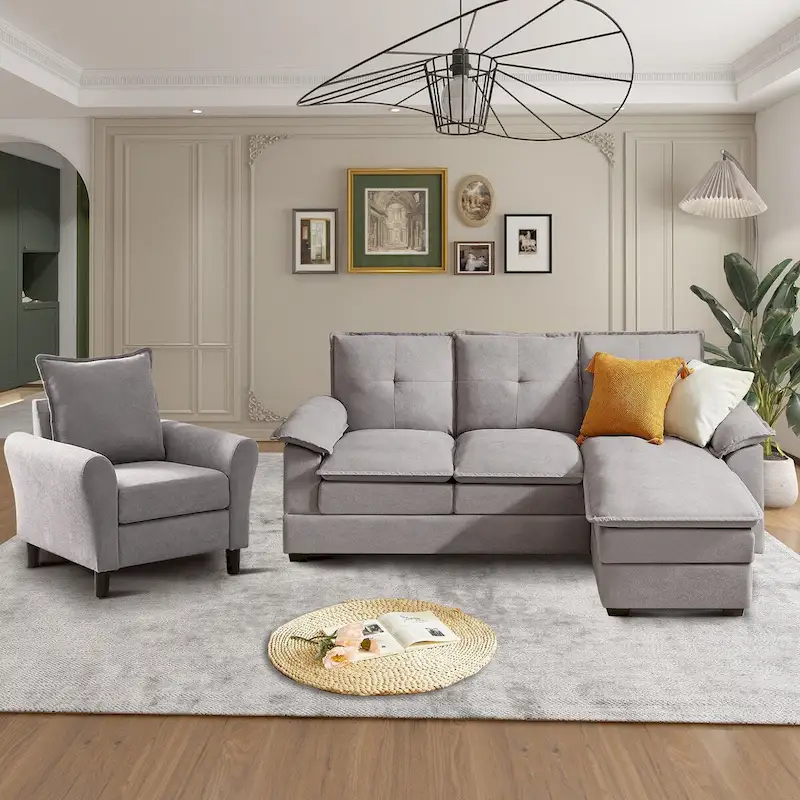 82.28 L Shaped 3 Pieces Living Room Sets