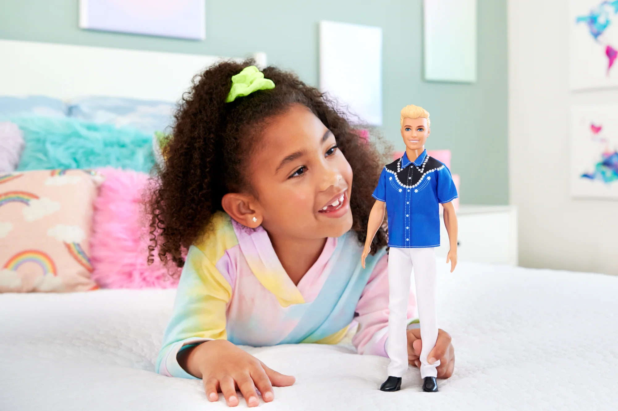 Barbie Fashionistas Ken Doll #226, Blonde Fashion Doll With Western Look, 65Th Anniversary