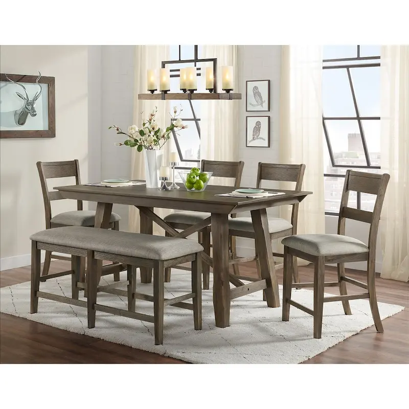 Vilo Home Hillcrest 5 Piece Counter Height Dining Set