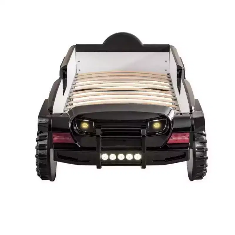 Royal Hampton SUV Twin Bed With Lights, Sound Effects, Black Faux Leather