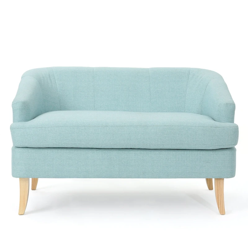 Sheena Mid-century Modern Petite Fabric Loveseat by Christopher Knight Home